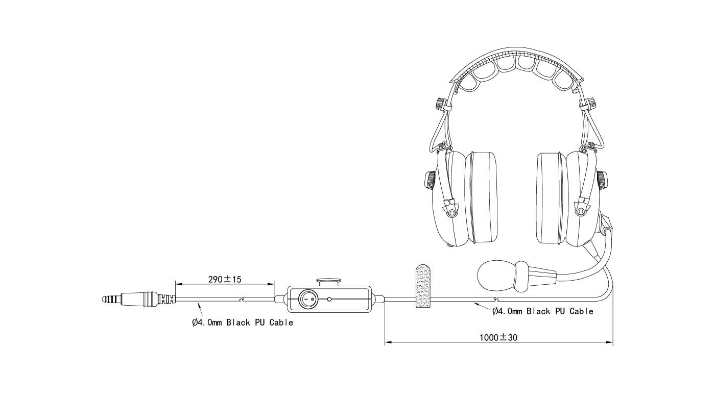 active noise reduction pilot headset