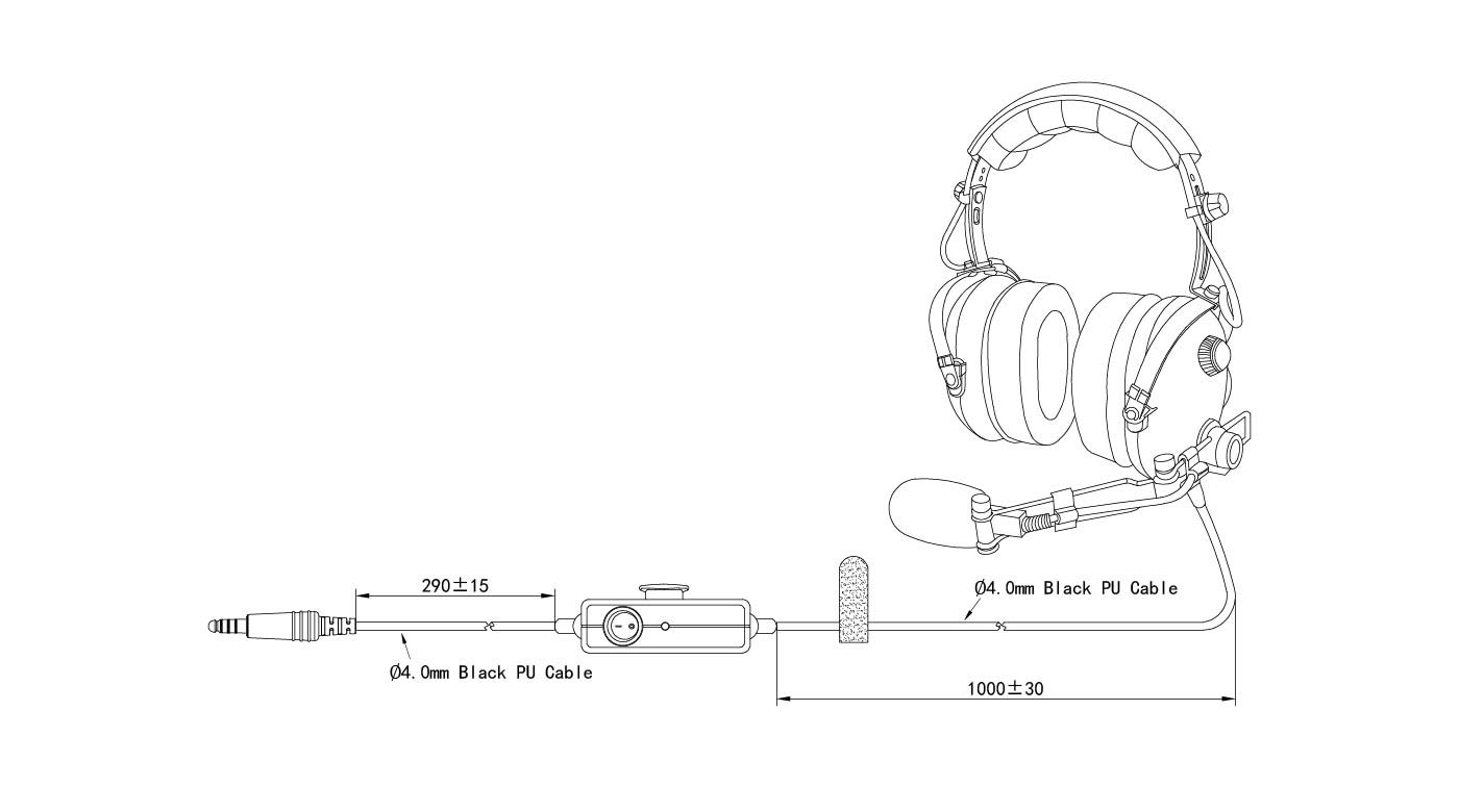 ANR Helicopter Headset