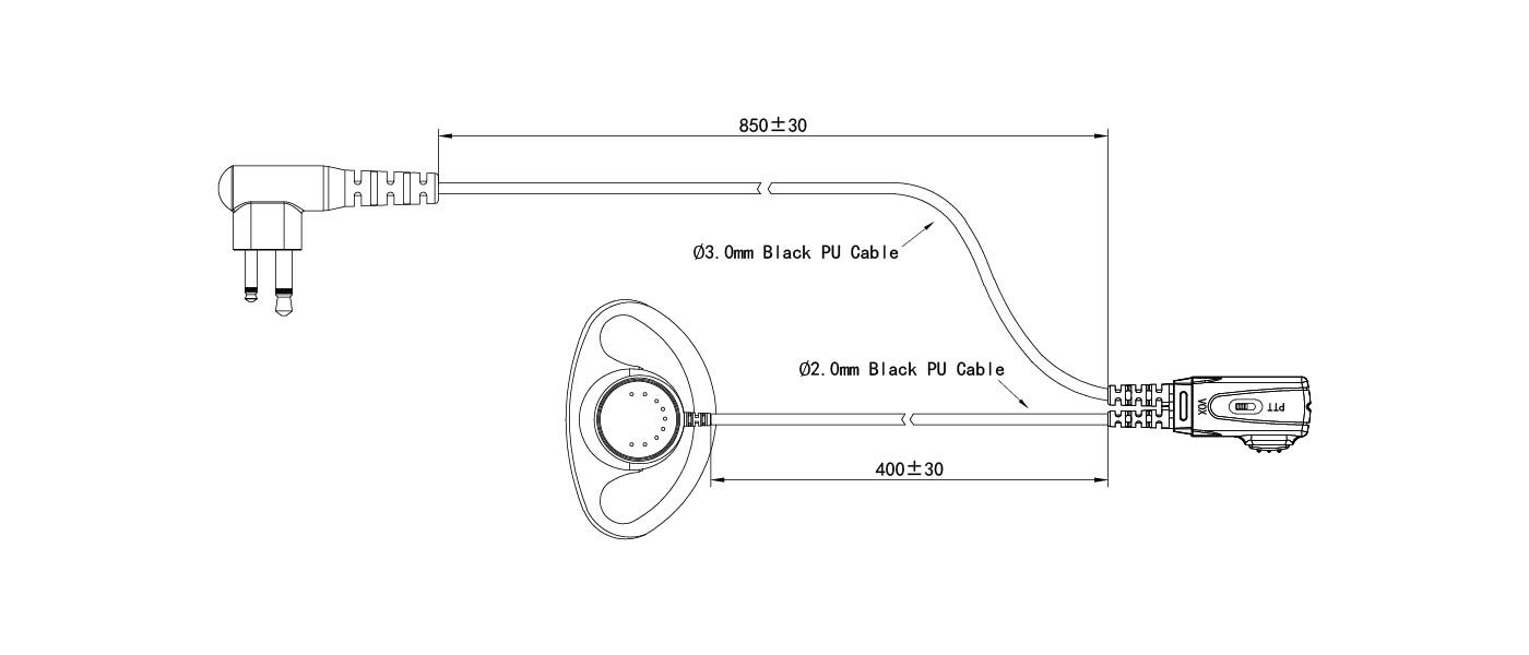 two way radio earpiece with VOX