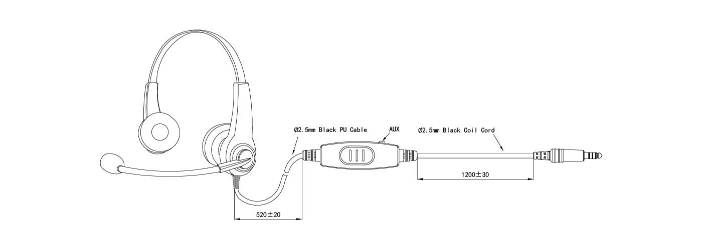 two way radio headset mic