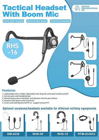 tactical headset with boom mic