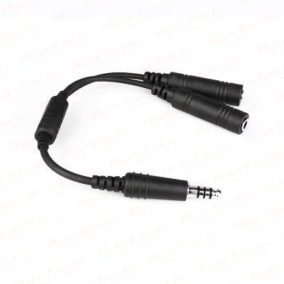 Cable adaptador de auriculares de aviación CB-01 Auriculares GA para helicóptero