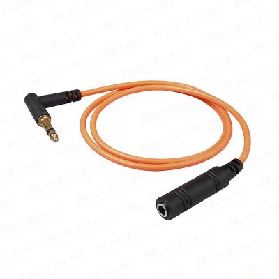 Cable de extensión para auriculares de soporte terrestre de aeropuerto CB-24 con enchufe en ángulo recto