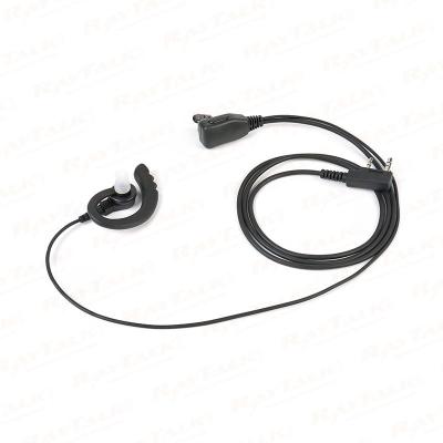 EM-3022 Auricular con gancho para la oreja en forma de G con PTT de solapa pequeño y micrófono para radios walkie-talkie