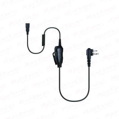 Kits de auriculares de radio de un solo cable con conector Snap Lok macho M-27/LOK y PTT en línea