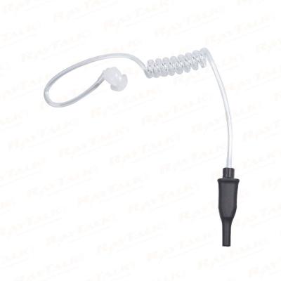 Auricular de walkie-talkie EM-4438, transparente, con tubo acústico, para vigilancia y seguridad.