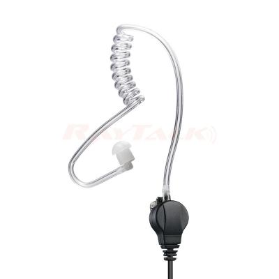 E-40C Tubo transparente Auricular de solo escucha con clip de metal utilizado para micrófonos con altavoz