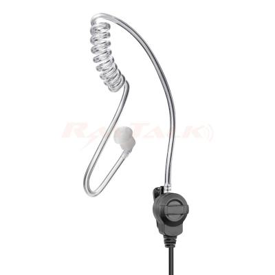 E-39C Auricular de vigilancia de solo escucha con tubo transparente para micrófonos con altavoz
