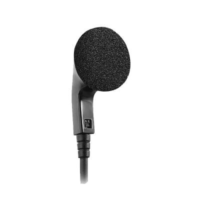 Auricular E-10C de 3,5 mm para escuchar únicamente con cubierta de esponja