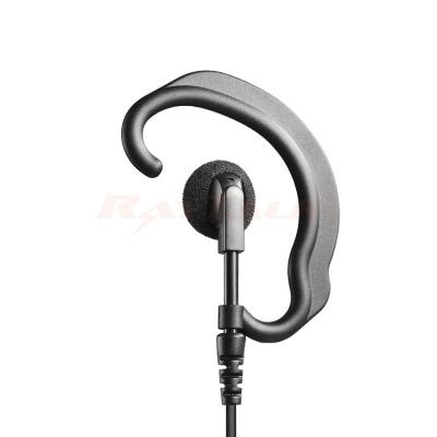 E-28C Auricular de solo escucha con gancho para la oreja ajustable con anillo en G