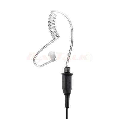 Auricular de tubo acústico de bobina E-44C para escucha policial, solo para micrófonos con altavoz