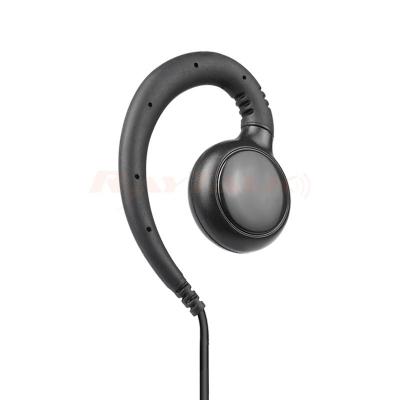 E-33C Conector de 3,5 mm o 2,5 mm Gancho para la oreja giratorio con anillo en C Auricular de solo escucha