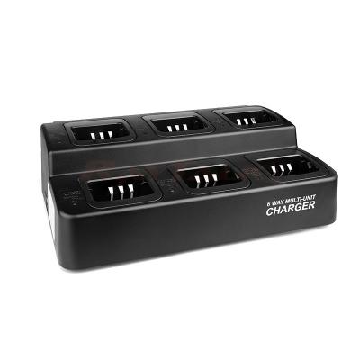 Cargador inteligente RT-UC602 de 6 vías con ranura reemplazable para radios bidireccionales