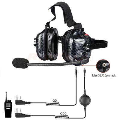 Auriculares de alta resistencia con reducción de ruido y radio intercomunicador B-50CF