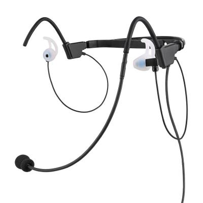 Auriculares tácticos ultraligeros RHS-07 para colocar detrás de la cabeza con micrófono boom y altavoz de armadura balanceada