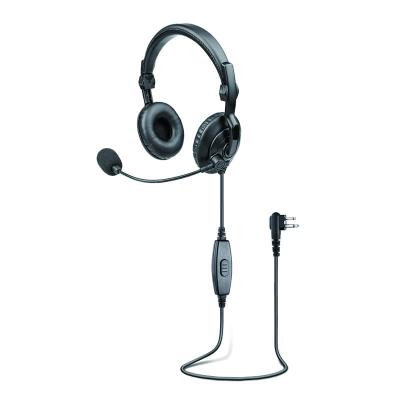 Auriculares de diadema dobles RHS-0436D para trabajo mediano con PTT y micrófono de brazo