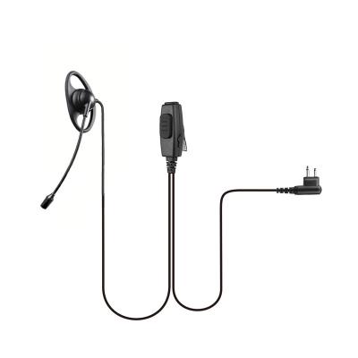 REMB-0219 walkie talkie auricular en forma de D con micrófono boom