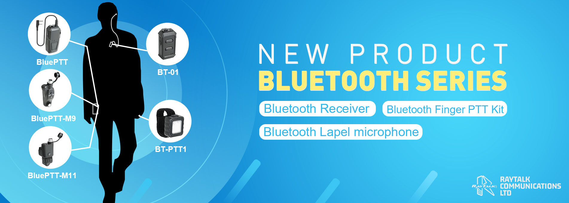 Accesorios de audio para la solución Bluetooth de Walkieconnect